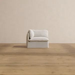 Modular Washable Corner Chair in Powder | Memorix  Seat | Contour Pillow