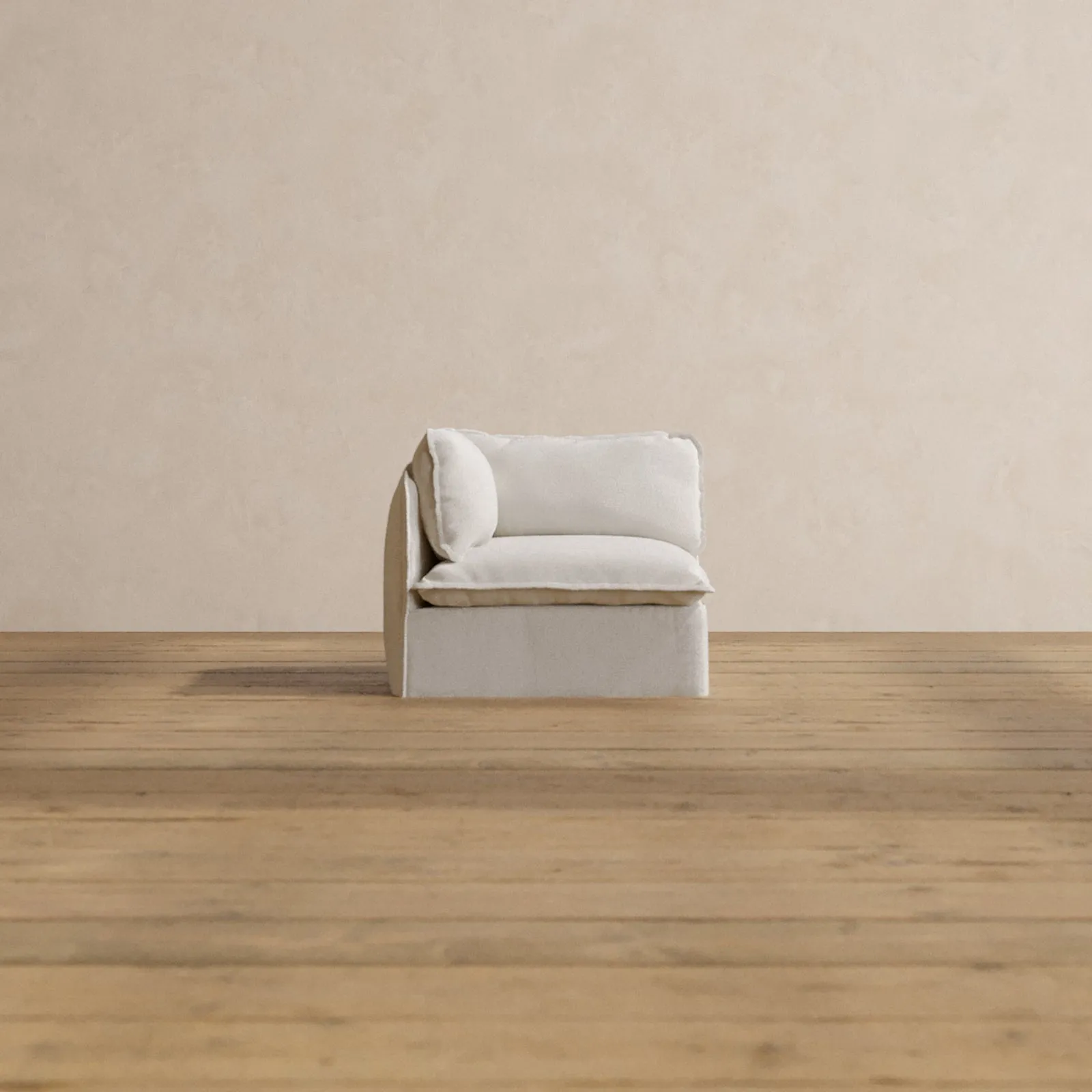 Modular Washable Corner Chair in Powder | Memorix  Seat | Contour Pillow