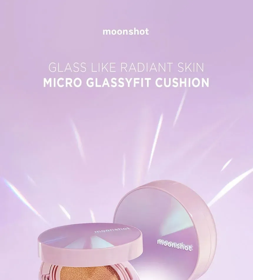 Moonshot Micro Glassyfit Cushion SPF50  PA**** 301 Honey 15g