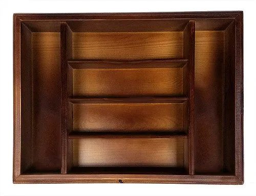 Mountain Woods Brown 6-section Premium Organizer Tray - 16''