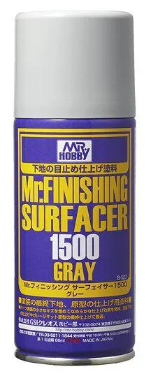 Mr. Hobby B527 Mr. Finishing Surfacer 1500 Gray Spray Paint 170ml
