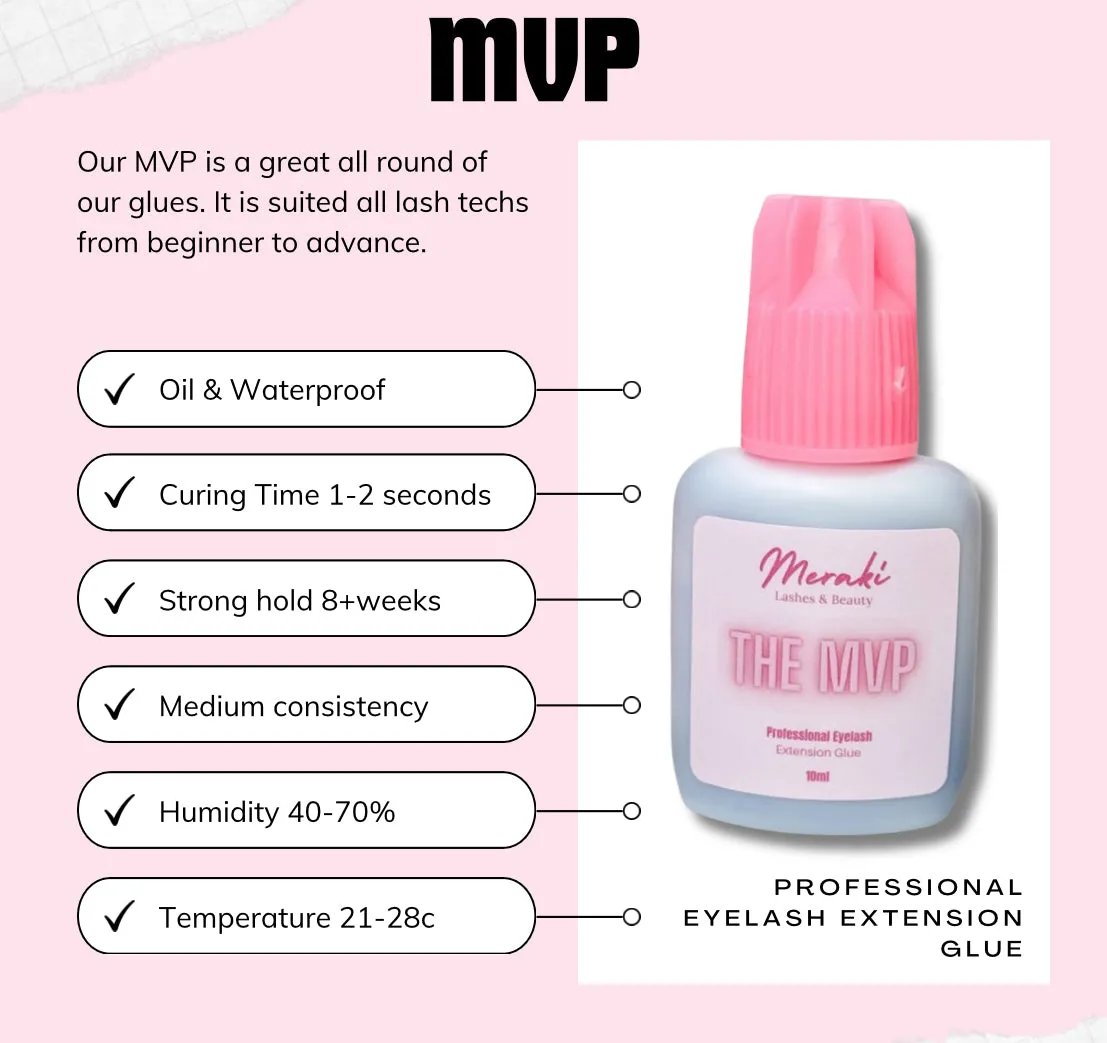 MVP Lash Adhesive – 9  Week Hold, Strength, Speed, Precision