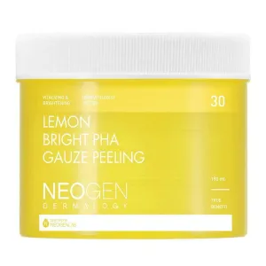 NEOGEN Lemon Bright PHA Gauze Peeling شرائح تقشير البشرة بالليمون للنضارة.