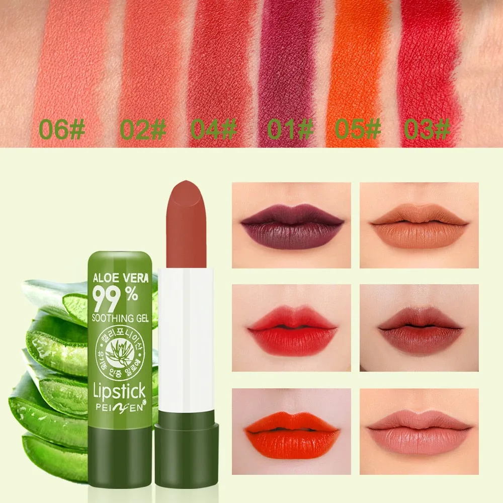 New Fashion Aloe vera Lip Gloss Moisturizing And Moisturizing Lipstick Lip Gloss Makeup Beauty