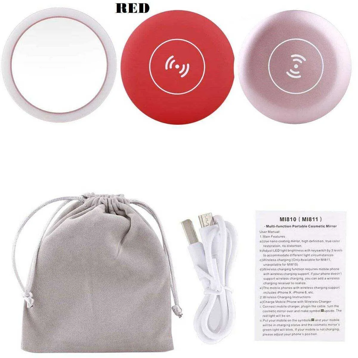 New Portable LED Illuminated Circular Makeup Mirror
