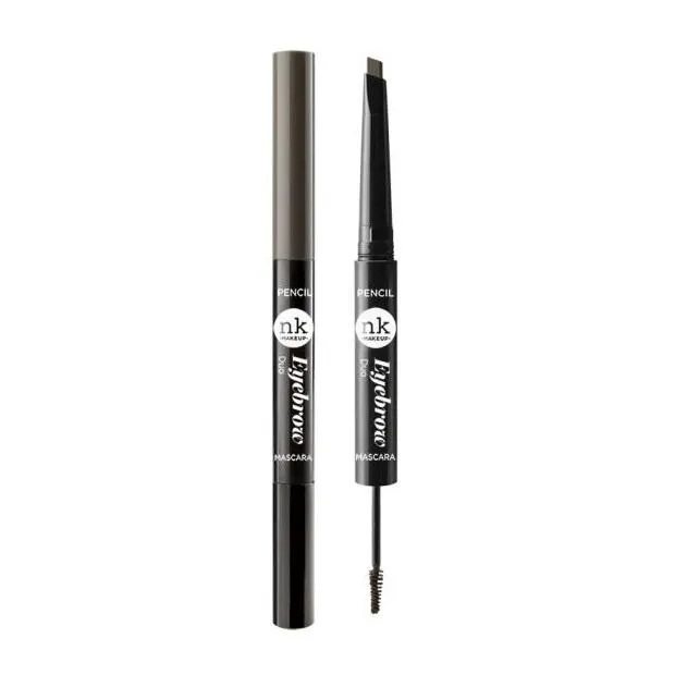 NICKA K Eyebrow Duo Pencil and Mascara - Dark Brown