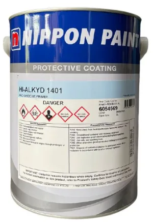 Nippon 5L Alkyd 1401 Red Oxide HB Primer | Model : NIP-A1401-5L