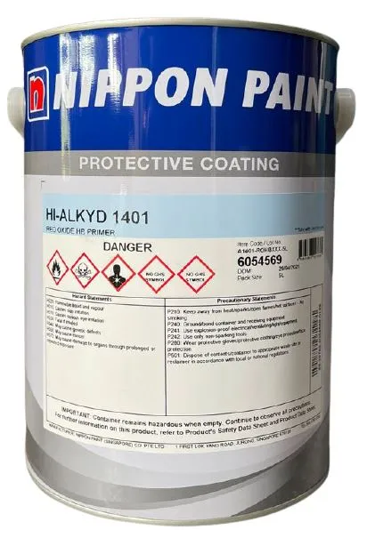 Nippon 5L Alkyd 1401 Red Oxide HB Primer | Model : NIP-A1401-5L