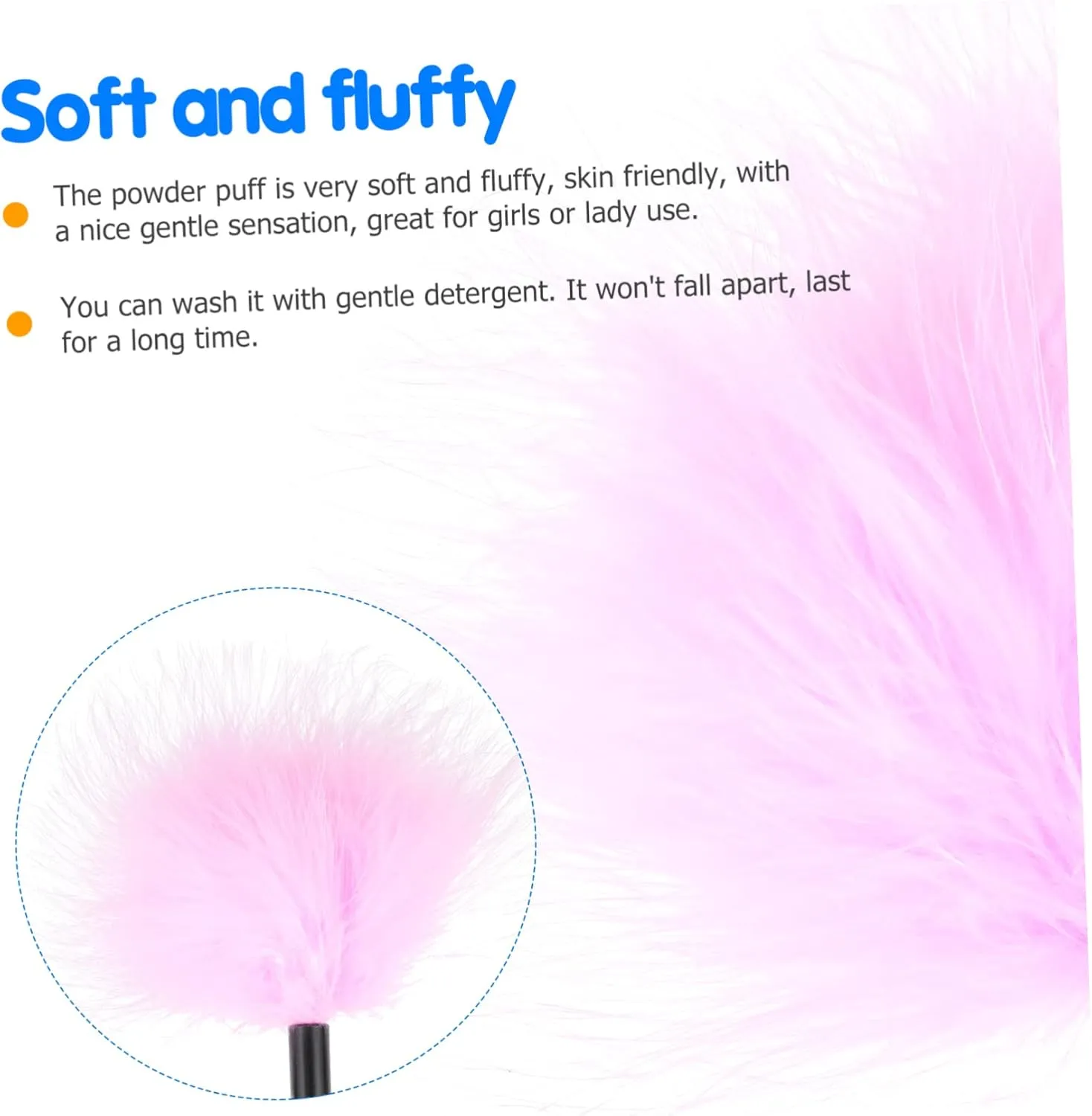 NOLITOY 3sets Soft Puff Face for Powder Fluffy Makeup Powder Case Loose Fit Me for Women Washable Comfortable 2pcs*3