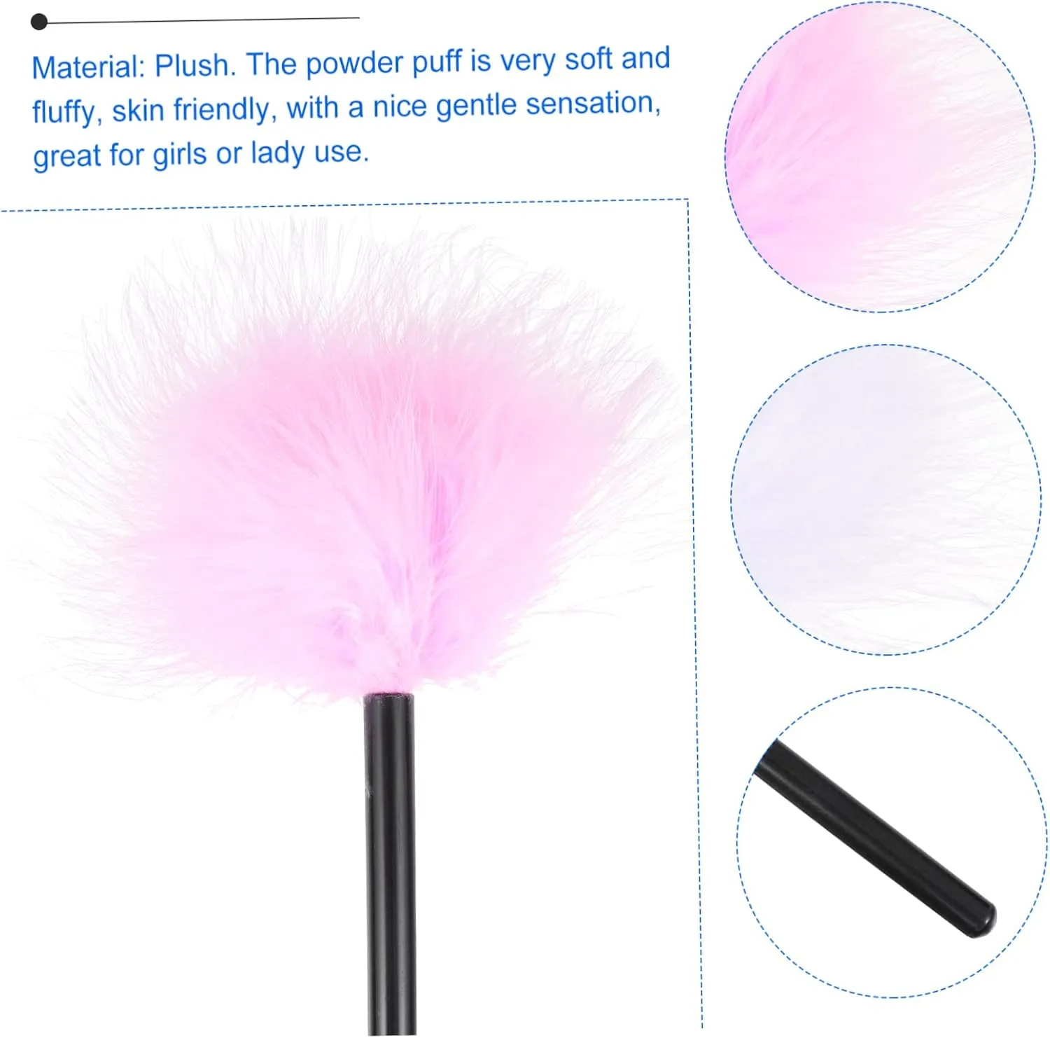 NOLITOY 3sets Soft Puff Face for Powder Fluffy Makeup Powder Case Loose Fit Me for Women Washable Comfortable 2pcs*3