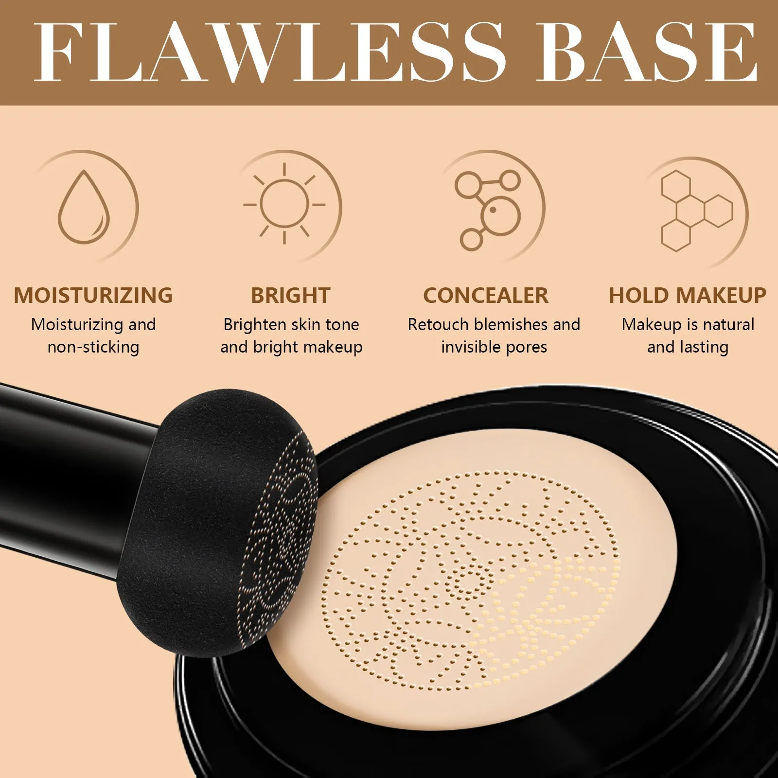 NUVAIOBTY Mushroom Head Air Cushion CC Cream, BB Cream Foundation