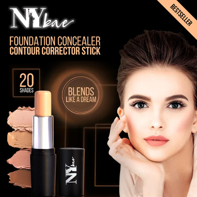 NY Bae All In One Stick| Foundation, Concealer, Contour, Colour Corrector| For Fair Skin| Flawless Texture| Natural SunNYside Up 20