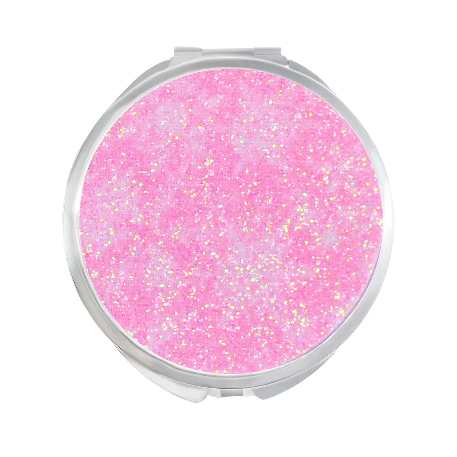 NY Bae Compact Mirror | Travel Friendly | Sturdy | Portable | Extra Clear - Pink Dust 03