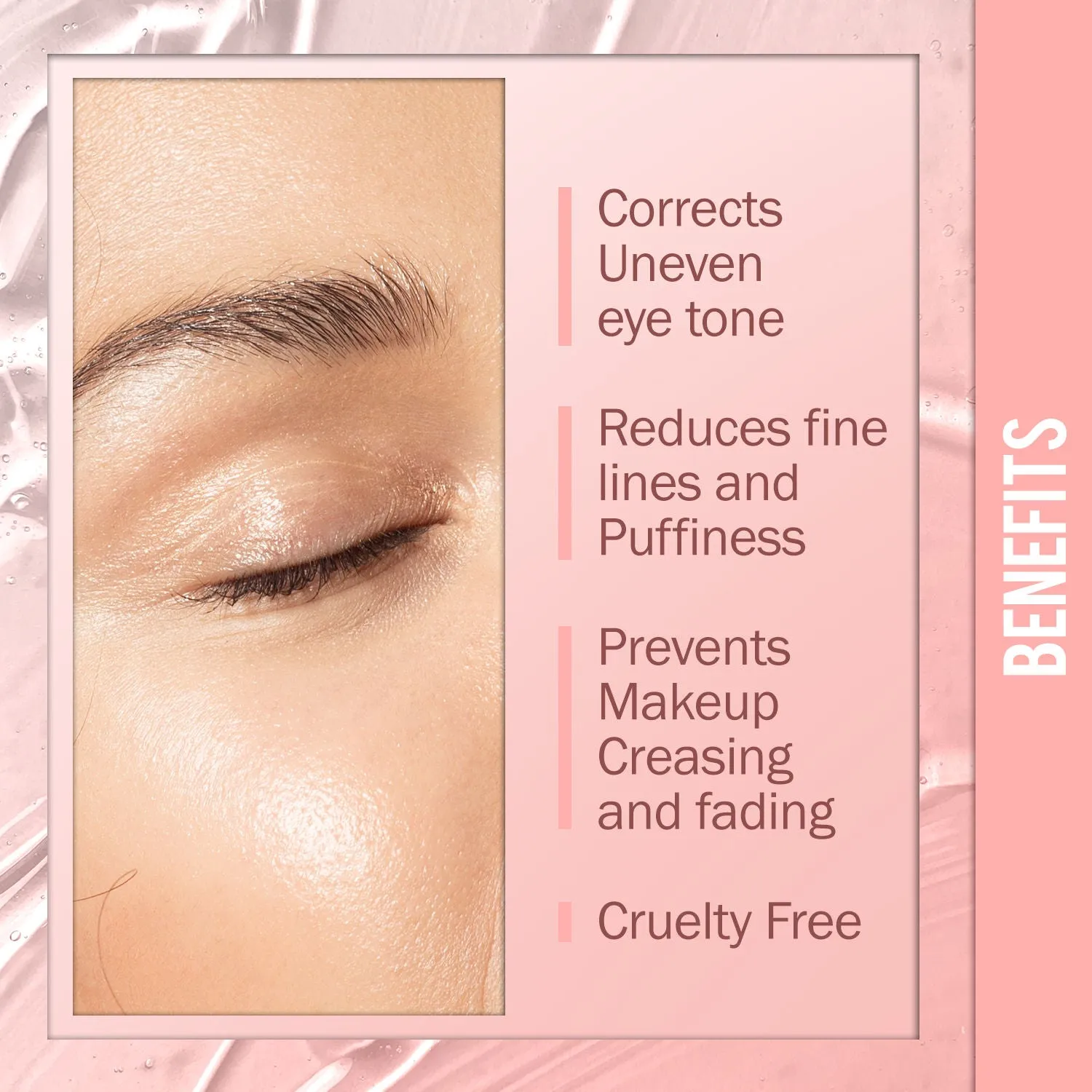 NY Bae Eye Makeup Primer (15 g) | Clear | Corrects Uneven Skin Tone | Prevents Creasing & Fading | Reduces Puffiness | Cruelty Free