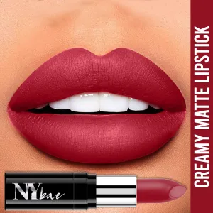 NY Bae Lipstick  Creamy Matte  Red - Bomb Under Brooklyn Bridge 5