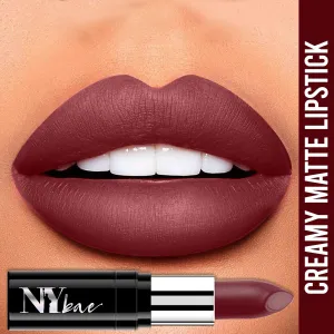 NY Bae LipstickA  Creamy MatteA  Brown - Friendly Neighborhood Heroine 3 (4.2 gm)