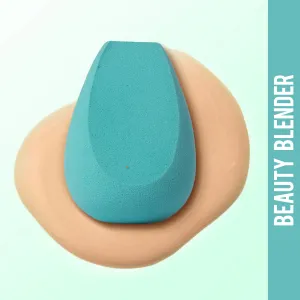 NY Bae Pro Beauty Blender | Three Cuts Teardrop Blender | Blue | Flawless Makeup Application | Maximum Coverage - Royal 06