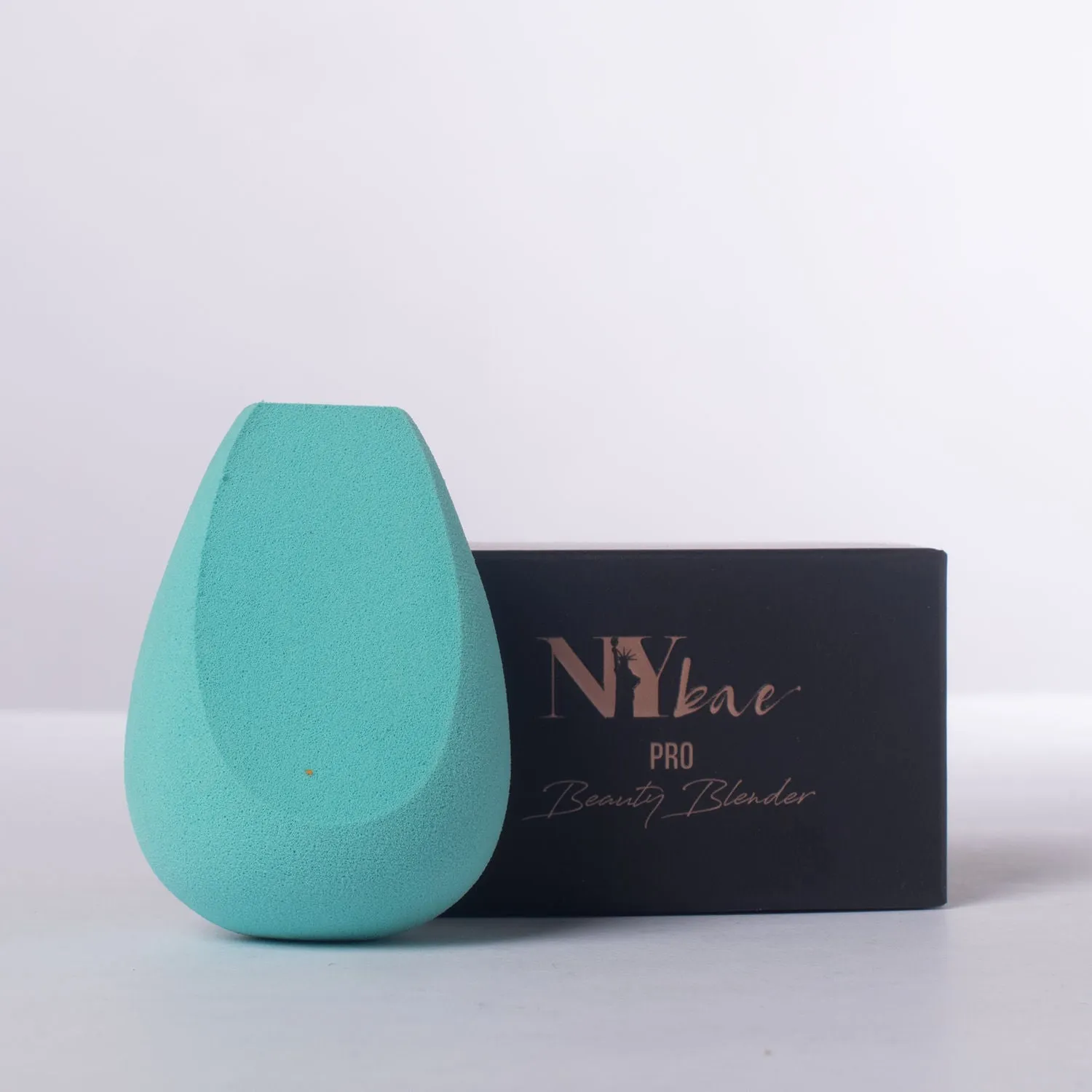 NY Bae Pro Beauty Blender | Three Cuts Teardrop Blender | Blue | Flawless Makeup Application | Maximum Coverage - Royal 06