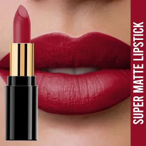 NY Bae Super Matte Lipstick - Royale Rebecca 17 (4.2 g) | Red | Loaded With Vitamin E | Rich Colour | Long lasting | Smudgeproof | Vegan