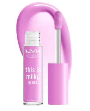 NYX PROFESSIONAL MAKEUP This Is Milky Gloss, Vegan Lip Gloss 4ml - Lilac Splash