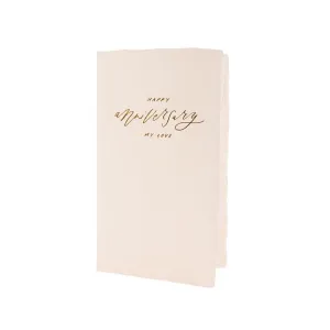 Oblation Greeting Card - Anniversary Calligraphy Note