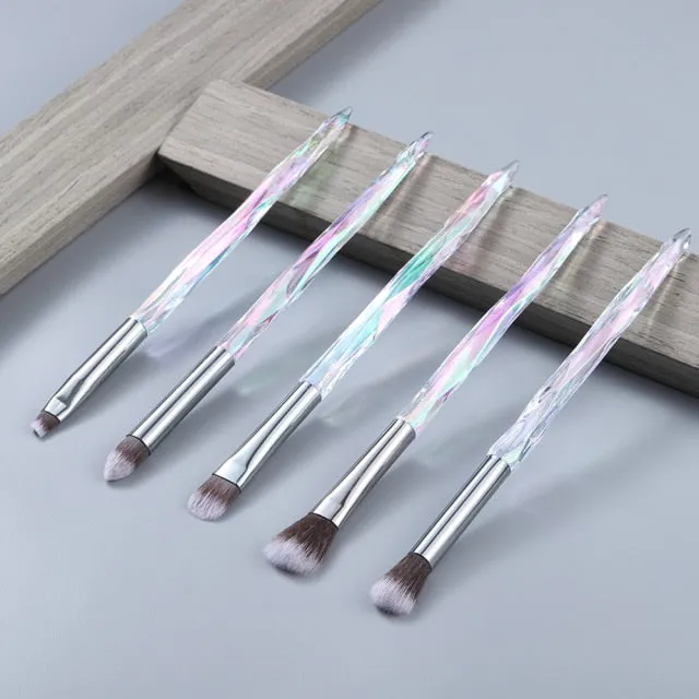 OG PRETTY - Crystal Makeup Brushes Powder Foundation Eyeshadow Eyebrow Cosmetics for Face Fan Make Up Brush Set Brochas Maquillaje