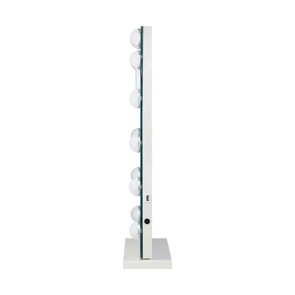 Oikiture LED Arched Makeup Mirror Bluetooth 61x43cm