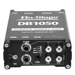 On-Stage DB1050 Passive Multimedia DI Box