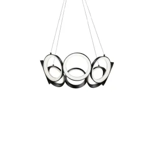 Oros 24-in Black LED Chandeliers