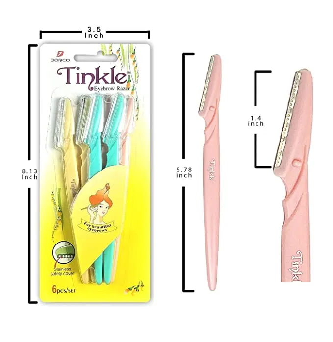 Pack of 3 Tinkle Eyebrow Hair Remover Razor