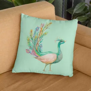 Peacock design cushion covers