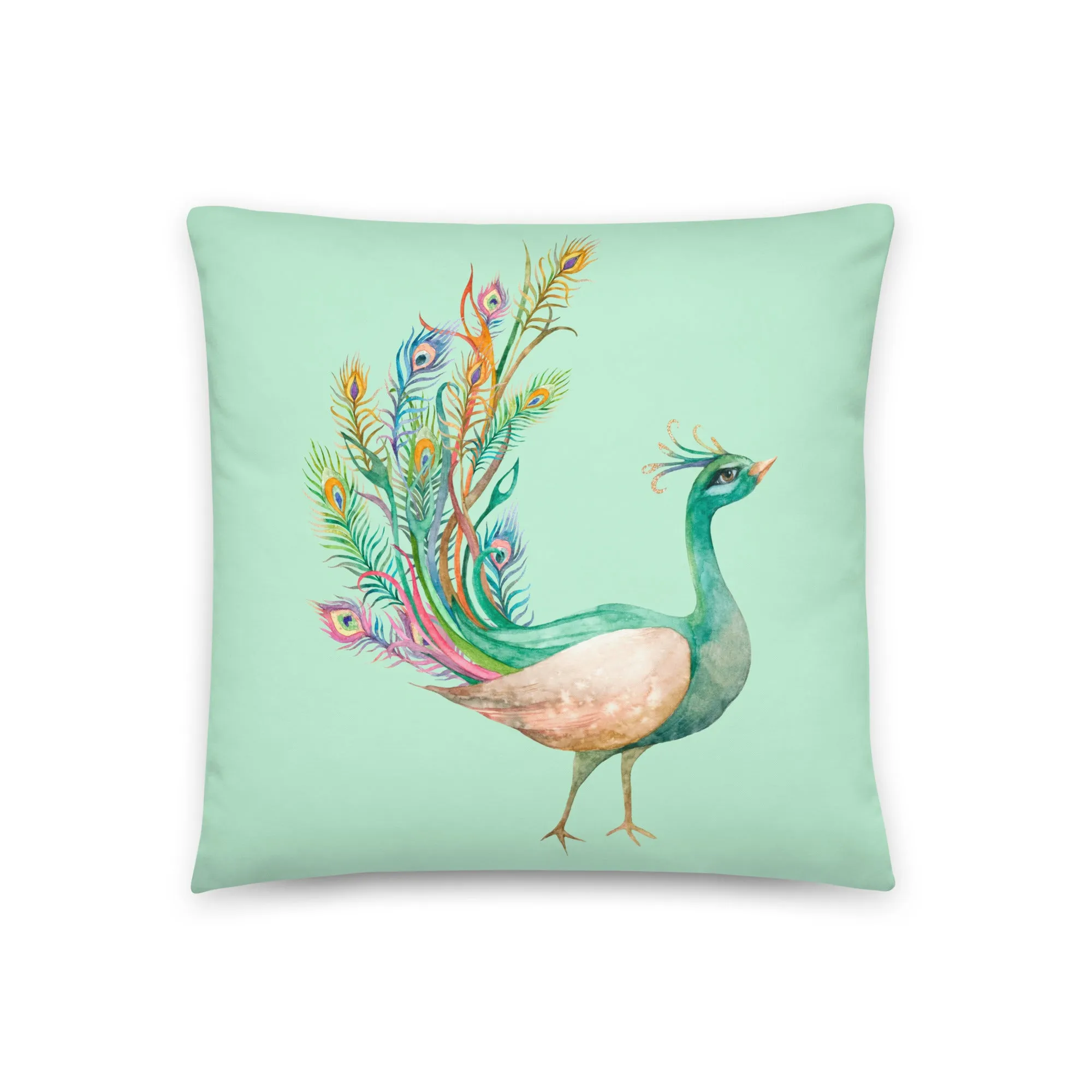 Peacock design cushion covers