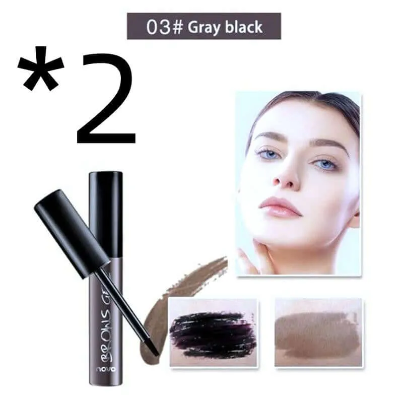 Peel Off Brown Black Eyebrow Tattoo Tint: Waterproof, Long-lasting Professional Eyebrow Gel Cream Mascara, Eye Makeup Cosmetics.