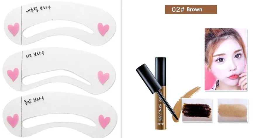 Peel Off Brown Black Eyebrow Tattoo Tint: Waterproof, Long-lasting Professional Eyebrow Gel Cream Mascara, Eye Makeup Cosmetics.