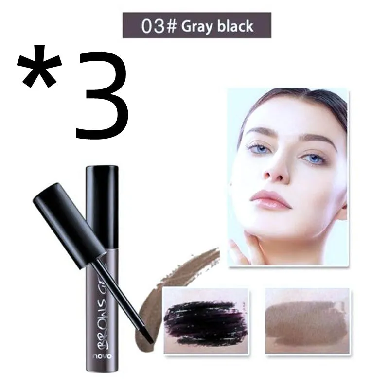 Peel Off Brown Black Eyebrow Tattoo Tint: Waterproof, Long-lasting Professional Eyebrow Gel Cream Mascara, Eye Makeup Cosmetics.