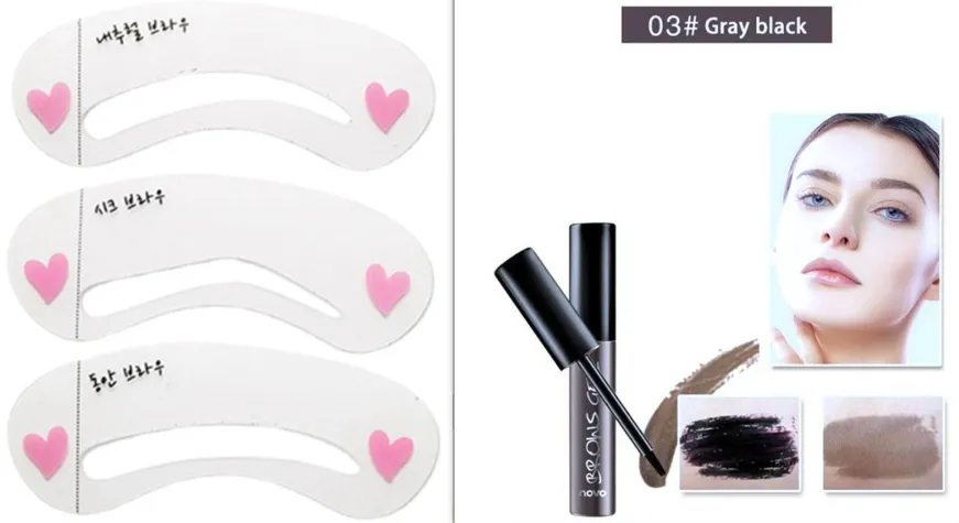 Peel Off Brown Black Eyebrow Tattoo Tint: Waterproof, Long-lasting Professional Eyebrow Gel Cream Mascara, Eye Makeup Cosmetics.
