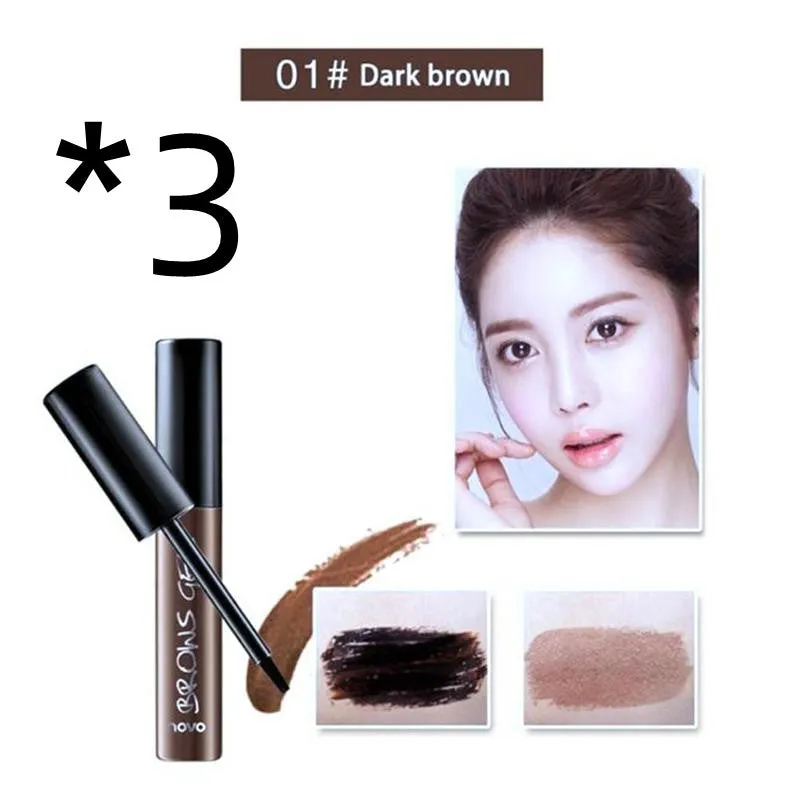 Peel Off Brown Black Eyebrow Tattoo Tint: Waterproof, Long-lasting Professional Eyebrow Gel Cream Mascara, Eye Makeup Cosmetics.