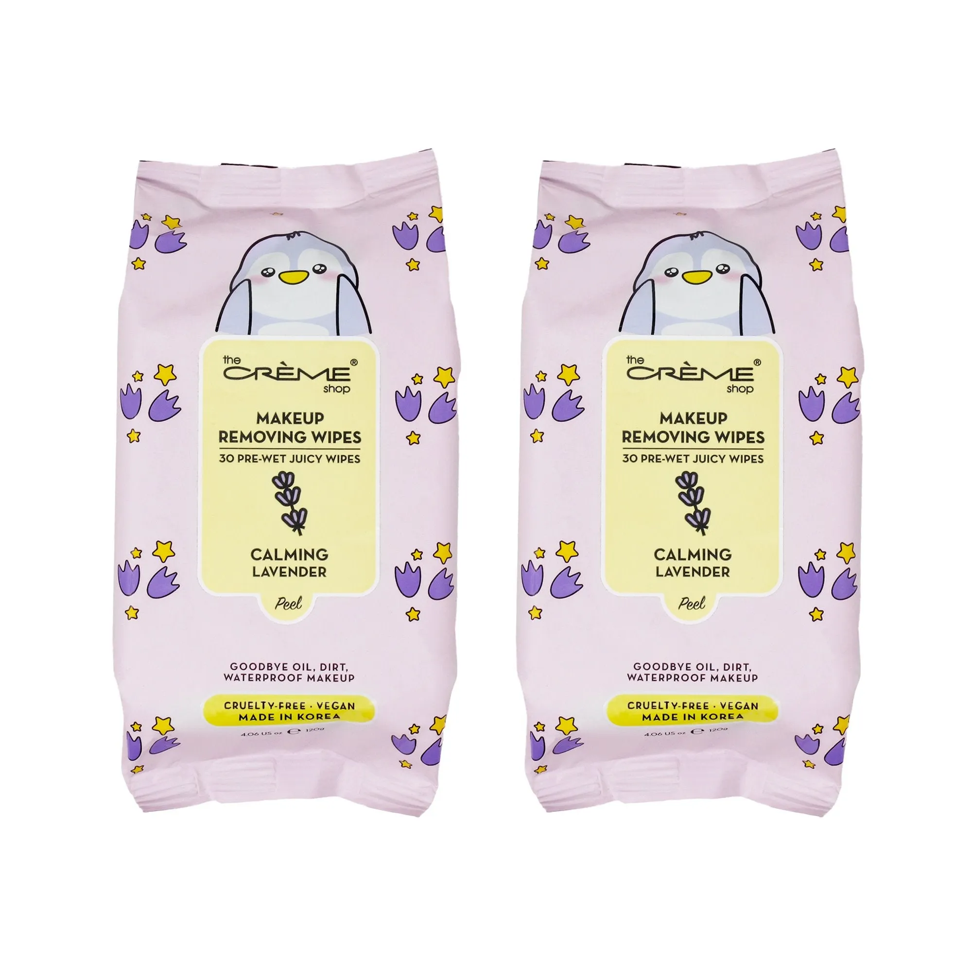 Penguin Juicy Makeup Removing Wipes - (2 Packs of 30)