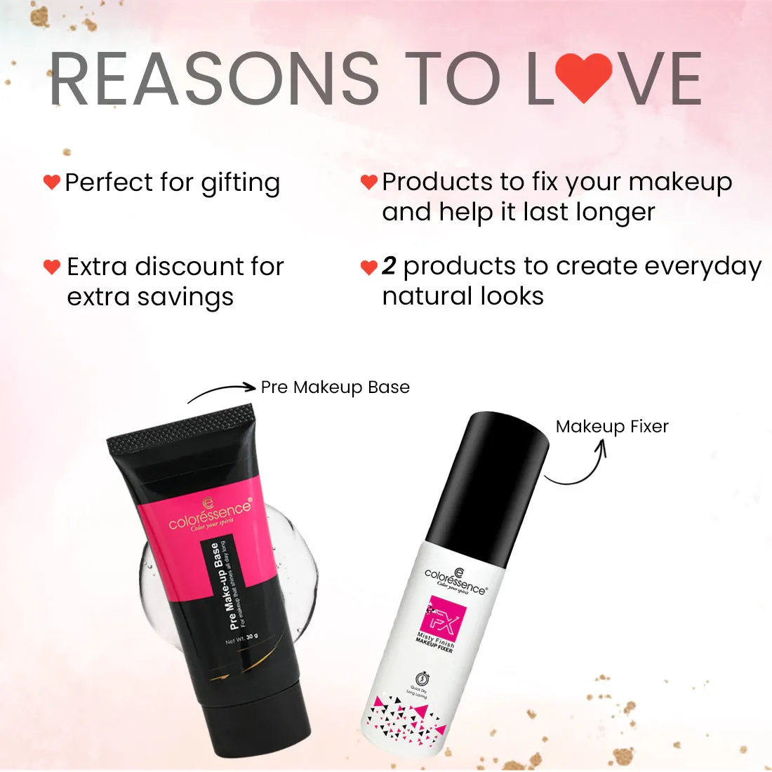 Perfect Your Makeup Duo (Pre Makeup Base   Makeup Fixer)