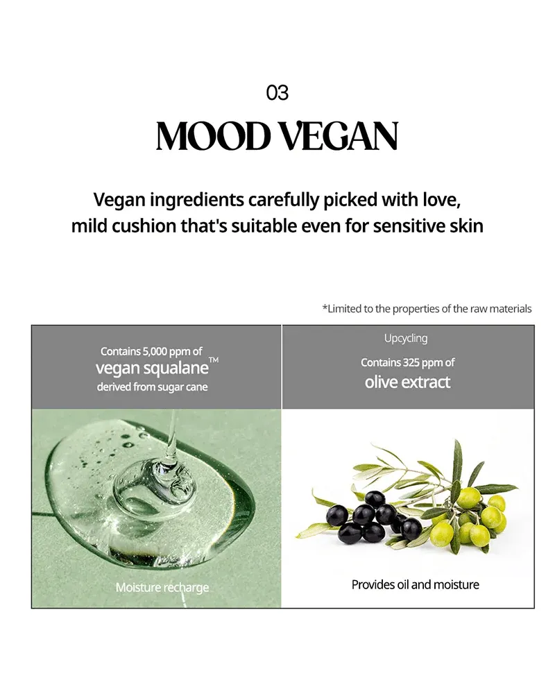 PERIPERA Mood Vegan Glow Cushion -3 Shades (13g)