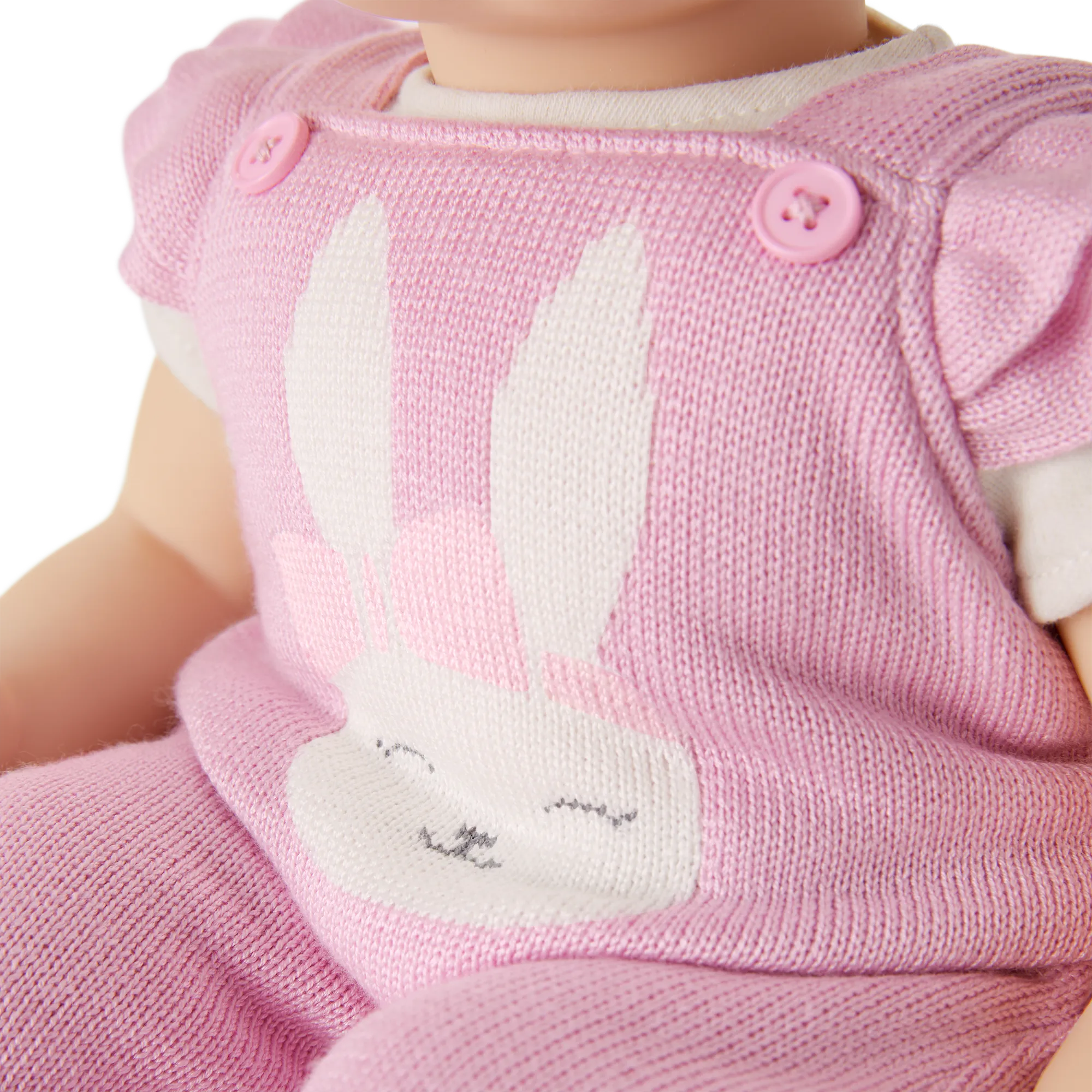 Pink Bunny Overalls Set for Bitty Baby® Dolls