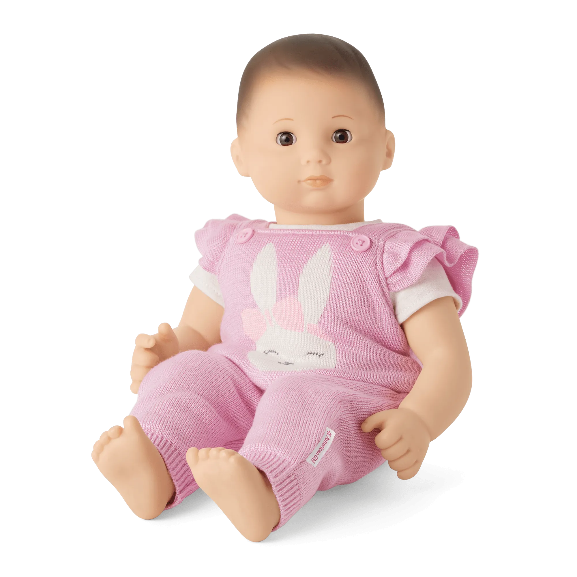 Pink Bunny Overalls Set for Bitty Baby® Dolls
