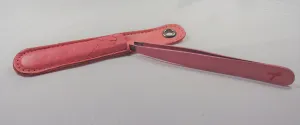 Pink Eyebrow Tweezers Slanted Tip 4" inches