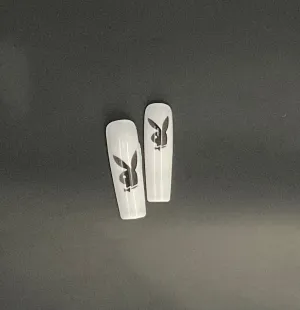 Playboy Bunny - Airbrush Nail Stencil Duo