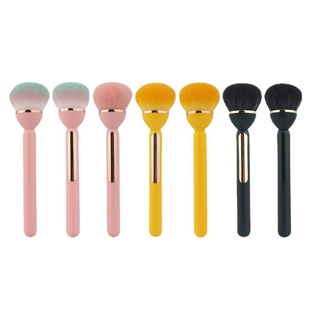 Plush Powder Brush Creative Makeup Brush Durable Foundation Brush Portable Powder Makeup Brush For Loose Powder and Powder Blusher 1PCS (Yellow)