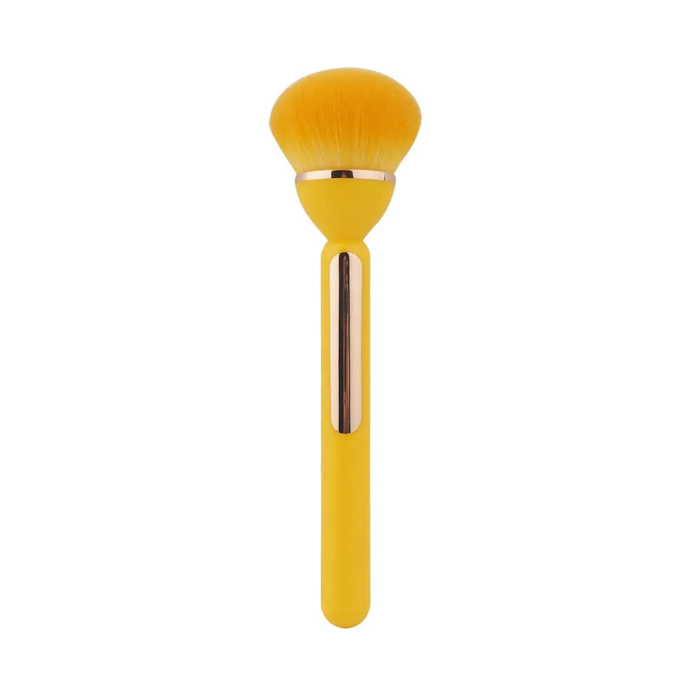 Plush Powder Brush Creative Makeup Brush Durable Foundation Brush Portable Powder Makeup Brush For Loose Powder and Powder Blusher 1PCS (Yellow)