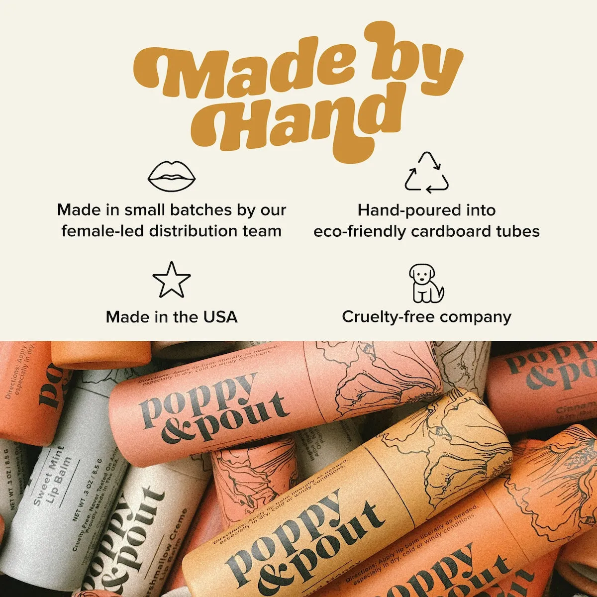 Poppy & Pout - Marshmallow Creme Lip Balm