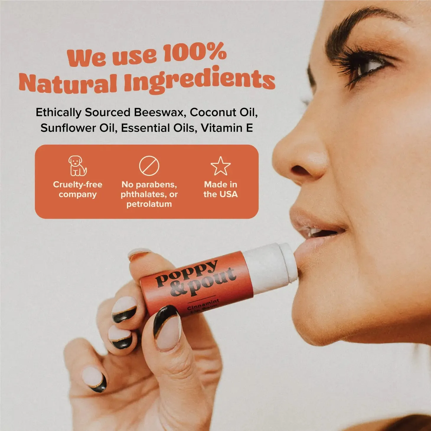 Poppy & Pout - Orange Blossom Lip Balm