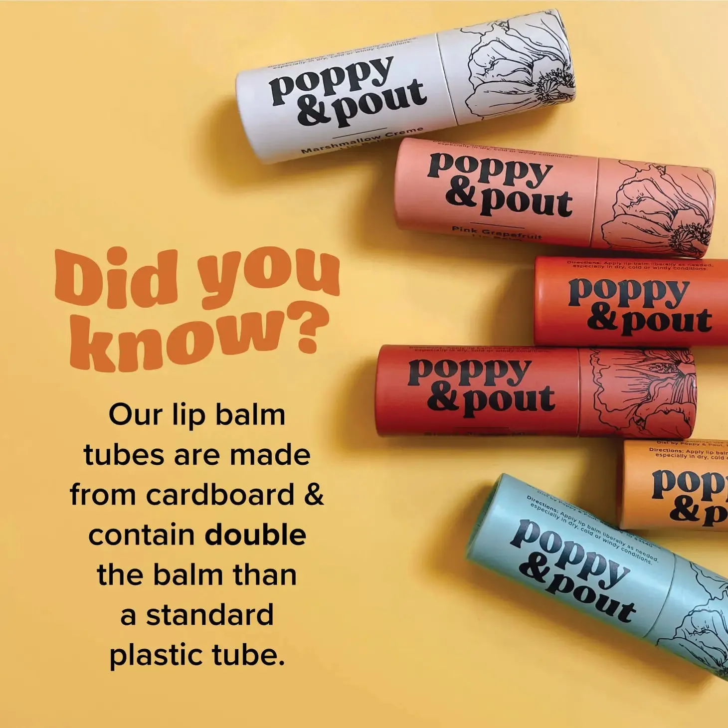 Poppy & Pout - Orange Blossom Lip Balm