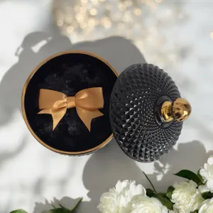 POWDER Puff   Bowl SET - BLACK